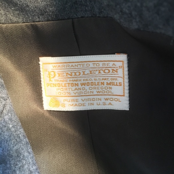 Pendleton gray virgin wool blazer jacket size 10 - Picture 3 of 5